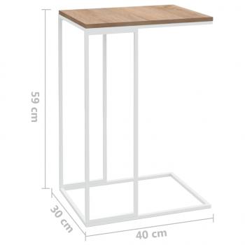 Beistelltisch Weiß 40x30x59 cm Holzwerkstoff