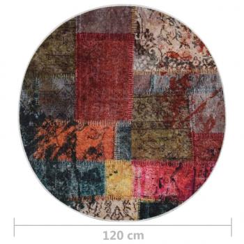 Teppich Waschbar Patchwork Mehrfarbig ?120 cm Rutschfest