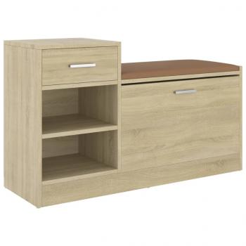 Schuhbank Sonoma-Eiche 94,5x31x57 cm Holzwerkstoff