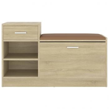 Schuhbank Sonoma-Eiche 94,5x31x57 cm Holzwerkstoff