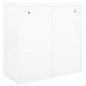 Schrank mit Schiebetür Weiß 90x40x90 cm Stahl