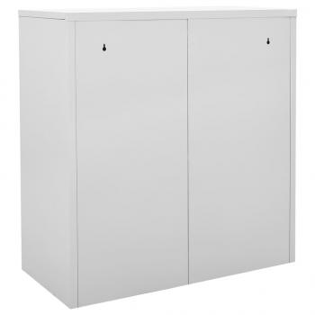 Schließfachschrank Hellgrau 90x45x92,5 cm Stahl