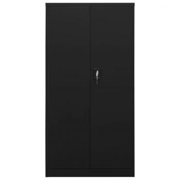 Schließfachschrank Schwarz 90x40x180 cm Stahl 