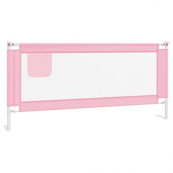 Kleinkind-Bettschutzgitter Rosa 200x25 cm Stoff