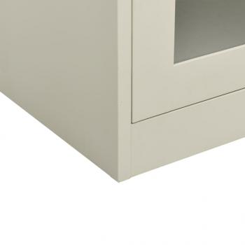 Büroschrank Hellgrau 90x40x105 cm Stahl 