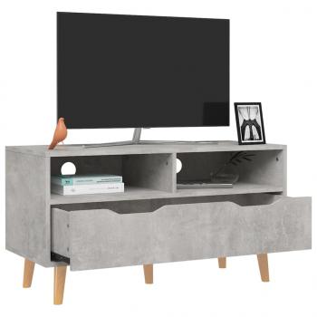 TV-Schrank Betongrau 90x40x48,5 cm Holzwerkstoff