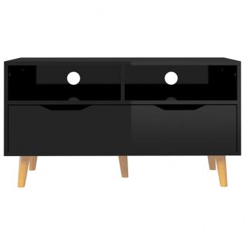 TV-Schrank Hochglanz-Schwarz 90x40x48,5 cm Holzwerkstoff