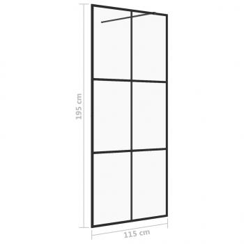 Duschwand für Begehbare Dusche mit Klarem ESG Glas 115x195 cm