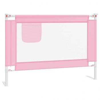 Kleinkind-Bettschutzgitter Rosa 90x25 cm Stoff