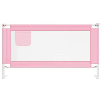 Kleinkind-Bettschutzgitter Rosa 150x25 cm Stoff