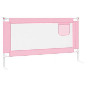 Kleinkind-Bettschutzgitter Rosa 150x25 cm Stoff