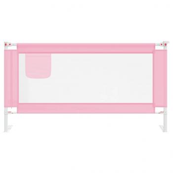 Kleinkind-Bettschutzgitter Rosa 160x25 cm Stoff