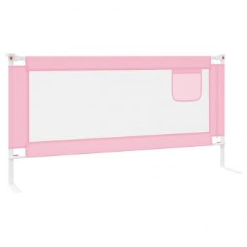 Kleinkind-Bettschutzgitter Rosa 180x25 cm Stoff