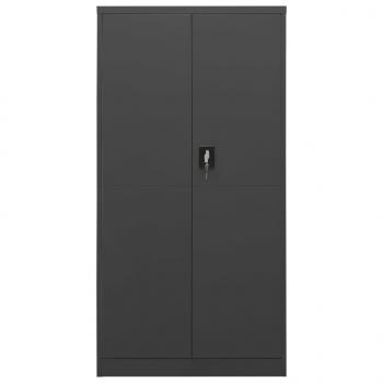 Schließfachschrank Anthrazit 90x40x180 cm Stahl 