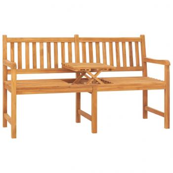 ARDEBO.de - Gartenbank 3-Sitzer mit Tisch 150 cm Massivholz Teak