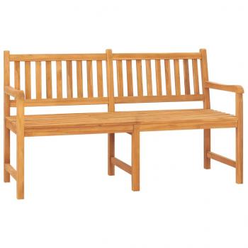 Gartenbank 3-Sitzer mit Tisch 150 cm Massivholz Teak