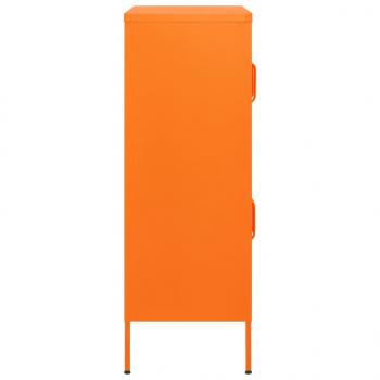 Lagerschrank Orange 80x35x101,5 cm Stahl    