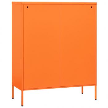 Lagerschrank Orange 80x35x101,5 cm Stahl    