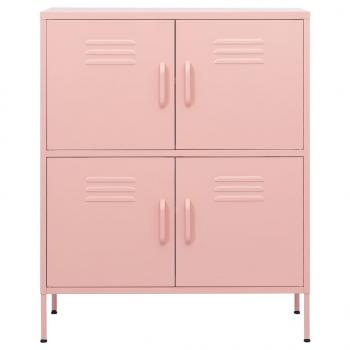 Lagerschrank Rosa 80x35x101,5 cm Stahl    