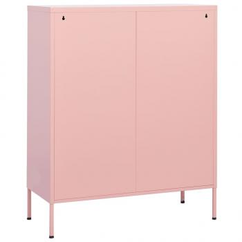 Lagerschrank Rosa 80x35x101,5 cm Stahl    