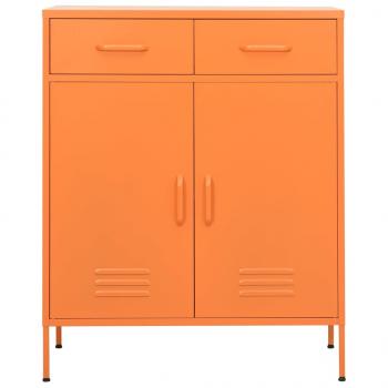 Lagerschrank Orange 80x35x101,5 cm Stahl    