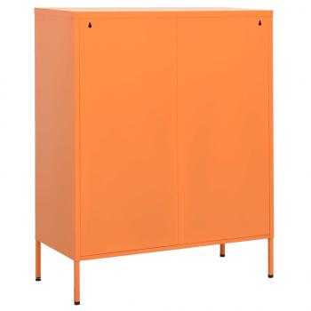 Lagerschrank Orange 80x35x101,5 cm Stahl    