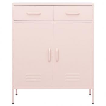 Lagerschrank Rosa 80x35x101,5 cm Stahl    