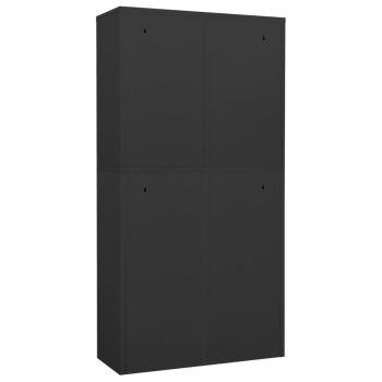 Büroschrank Anthrazit 90x40x180 cm Stahl 