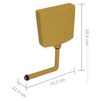 Spülkasten Wasserzulauf Unten 3/6 L Curryfarben