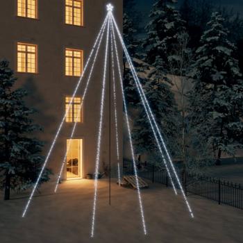 ARDEBO.de - Weihnachtsbaum-Lichterketten Indoor Outdoor 1300 LEDs Kaltweiß