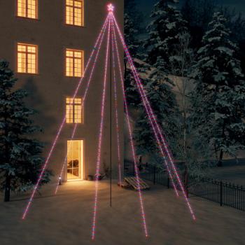 ARDEBO.de - Weihnachtsbaum-Lichterketten Indoor Outdoor 1300 LEDs Bunt 8 m