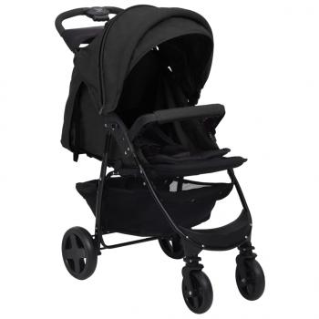 2-in-1 Kinderwagen Anthrazit Stahl