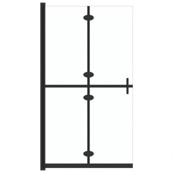 Faltbare begehbare Duschwand Transparentes ESG Glas 120x190 cm