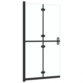 Faltbare begehbare Duschwand Transparentes ESG Glas 120x190 cm