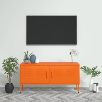 ARDEBO.de - TV-Schrank Orange 105x35x50 cm Stahl    