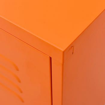 TV-Schrank Orange 105x35x50 cm Stahl    