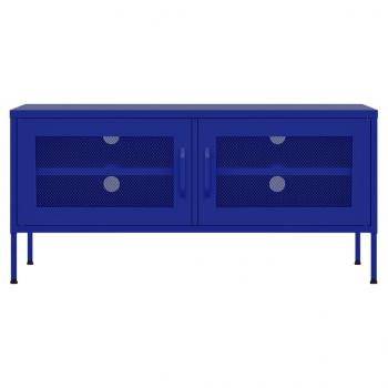 TV-Schrank Marineblau 105x35x50 cm Stahl    