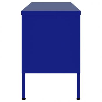 TV-Schrank Marineblau 105x35x50 cm Stahl    