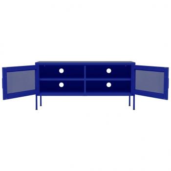 TV-Schrank Marineblau 105x35x50 cm Stahl    