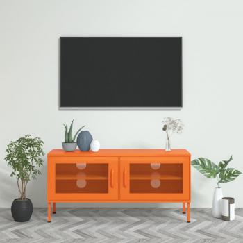 ARDEBO.de - TV-Schrank Orange 105x35x50 cm Stahl