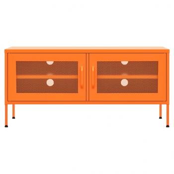 TV-Schrank Orange 105x35x50 cm Stahl