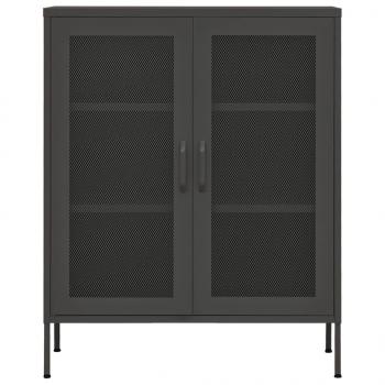 Lagerschrank Anthrazit 80x35x101,5 cm Stahl    