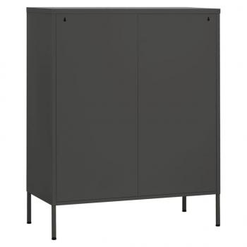 Lagerschrank Anthrazit 80x35x101,5 cm Stahl    