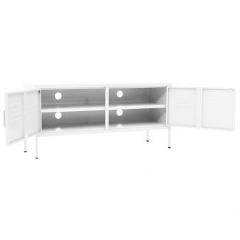 TV-Schrank Weiß 105x35x50 cm Stahl    