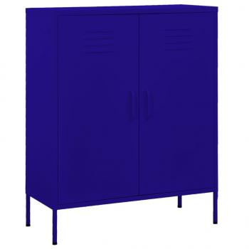 ARDEBO.de - Lagerschrank Marineblau 80x35x101,5 cm Stahl