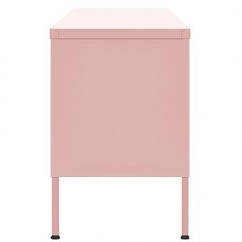 TV-Schrank Rosa 105x35x50 cm Stahl    