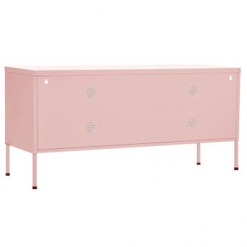 TV-Schrank Rosa 105x35x50 cm Stahl    