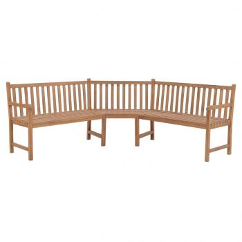 ARDEBO.de - Garten-Eckbank 185x185x90 cm Massivholz Teak