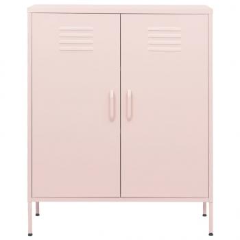 Lagerschrank Rosa 80x35x101,5 cm Stahl    