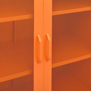 Lagerschrank Orange 80x35x101,5 cm Stahl    